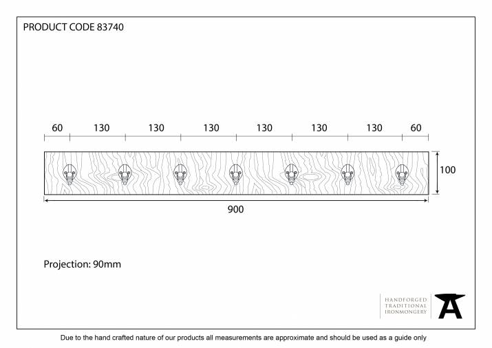 Anvil 83740 Timber Stable Coat Rack Image 2