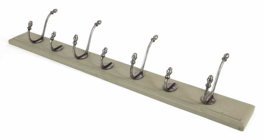 Olive Green Country Hat and Coat Rack Image 1