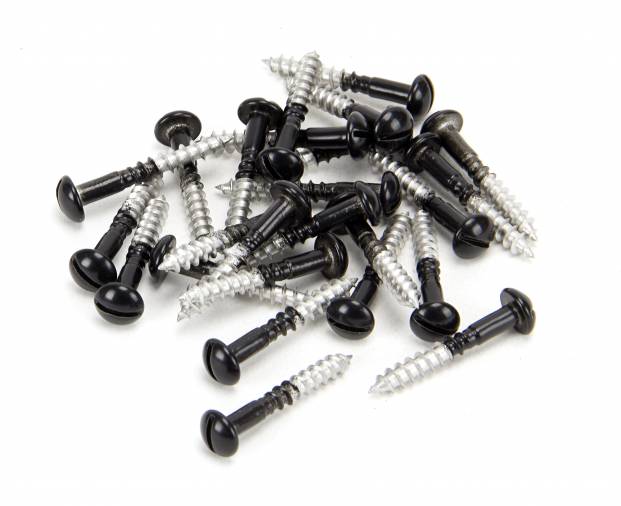 Black SS 3.5 x 25  Roundhead Screws (25) Image 1