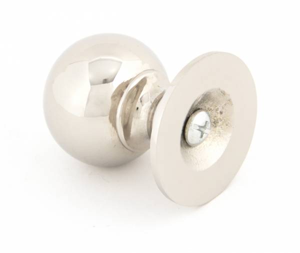 Polished Nickel Ball Cabinet Knob 31mm Image 2