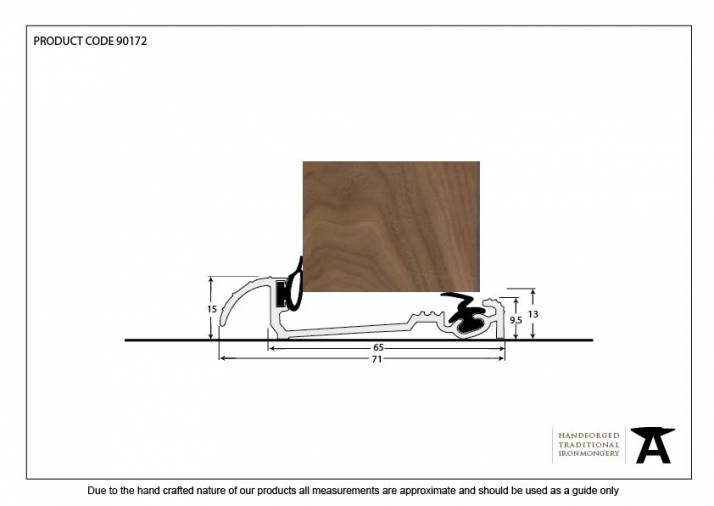 Aluminium 1829mm Macclex 15/56 Threshold Image 2