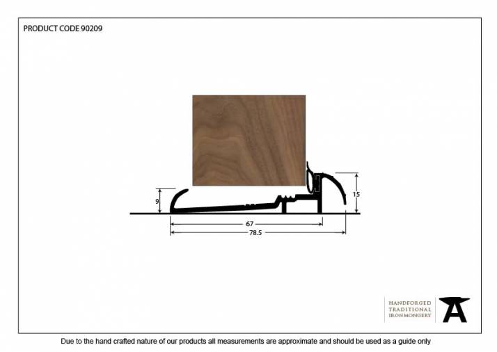 Black 914mm OUM/6 Threshold Image 2