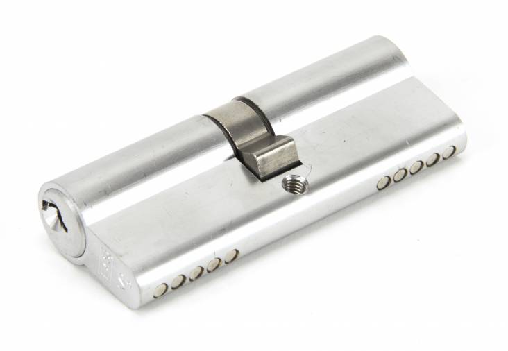 Satin Chrome 40/40 Euro Cylinder Image 1