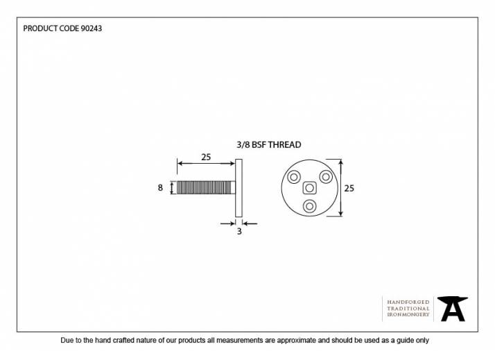 Anvil 90243 Threaded Imperial Taylors Spindle Image 2