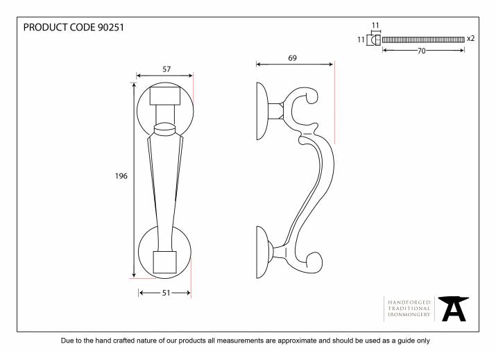 Polished Brass Doctors Door Knocker Image 2