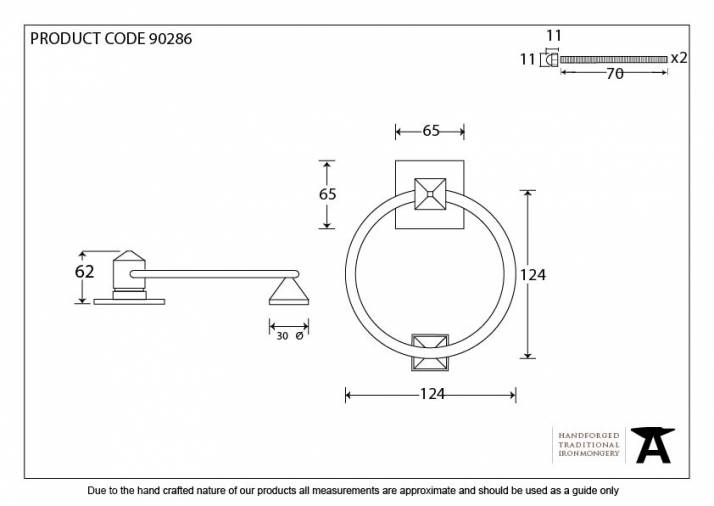 Polished Nickel Ring Door Knocker Image 3