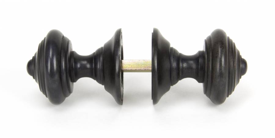 Aged Bronze Elmore Concealed Mortice Knob Set Image 3