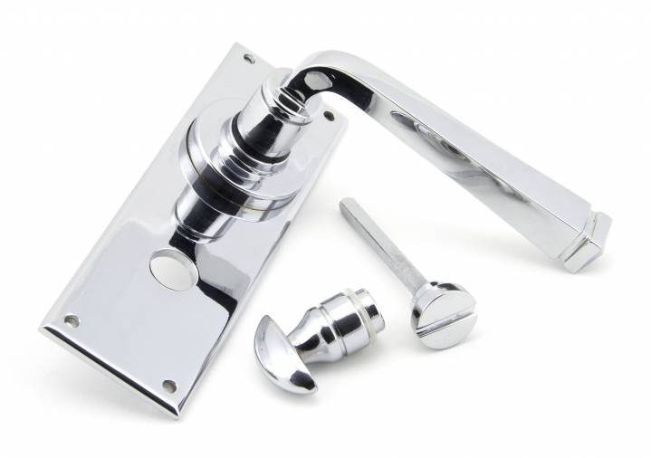 Polished Chrome Avon Lever Bathroom Set Image 3