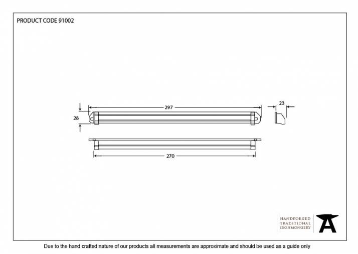 Black Medium Aluminium Canopy 297mm Image 2