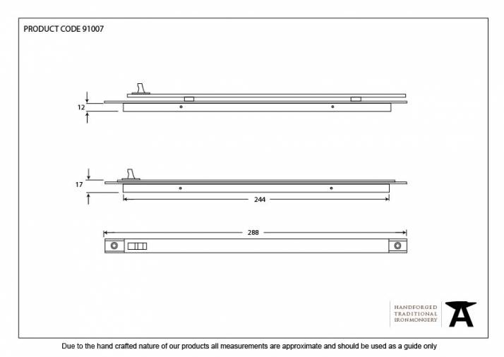 Anvil 91007 White Medium Aluminium Trickle Vent - 288mm Image 2