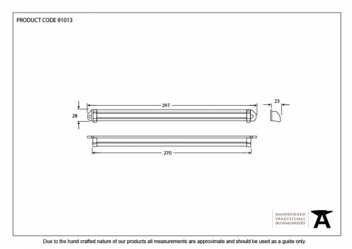 Anvil 91013 White Medium Aluminium Canopy - 297mm Image 2