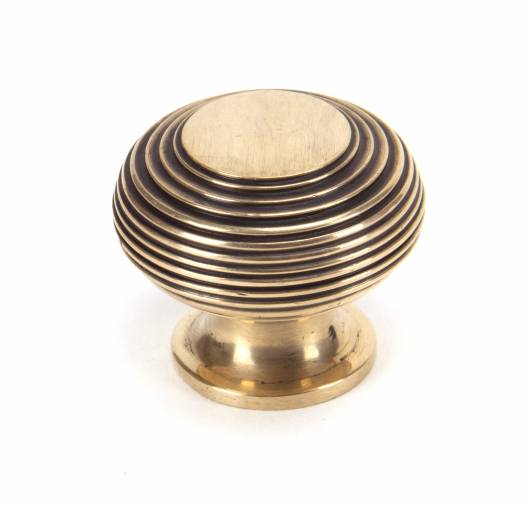 Polished Bronze Beehive Cabinet Knob 40mm Image 1