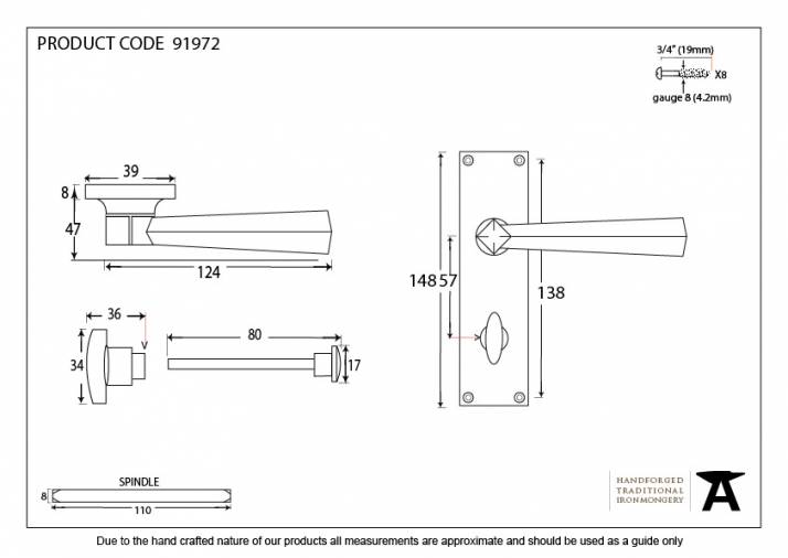 Polished Chrome Straight Lever Bathroom Set Image 5