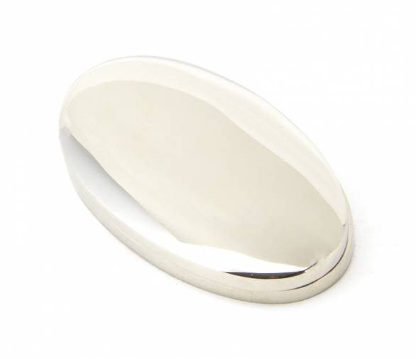 Polished Nickel Oval Escutcheon & Cover Image 1