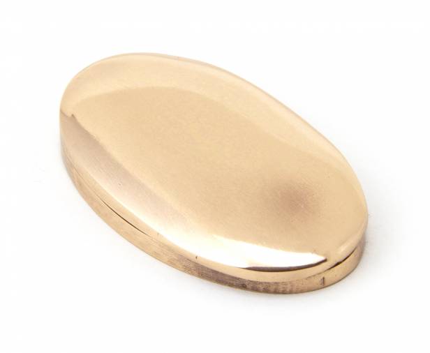 Polished Bronze Oval Escutcheon & Cover Image 1