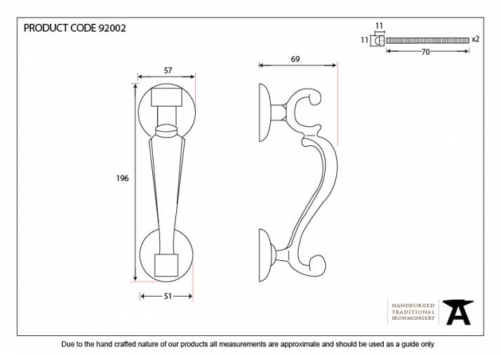 Satin Chrome Doctors Door Knocker Image 3