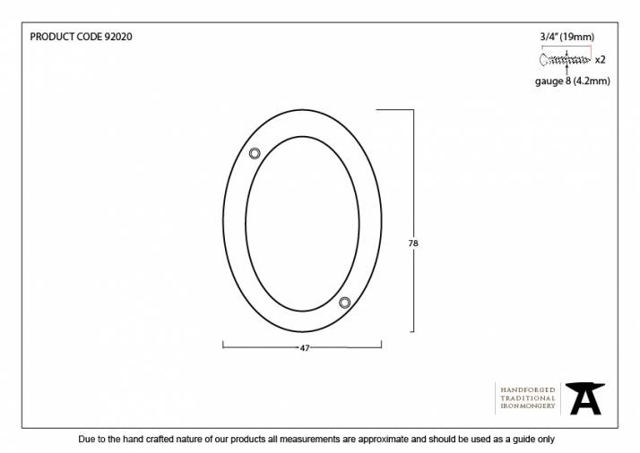 Polished Bronze Numeral 0 Image 2