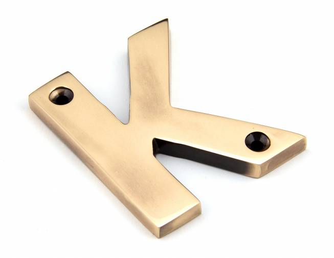 Polished Bronze Letter K Image 1