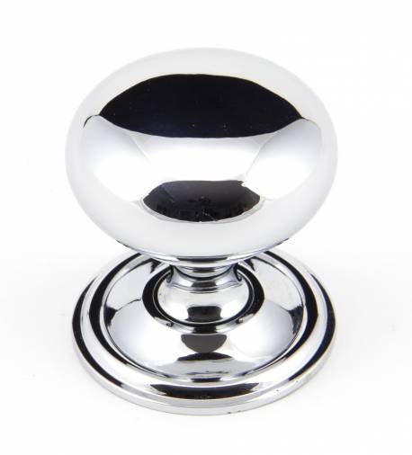 Polished Chrome Mushroom Cabinet Knob 38mm Image 1