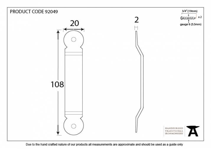 External Beeswax Penny End Screw on Staple Image 2