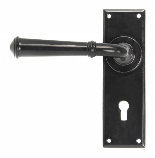 Black Regency Lever Lock Set Image 1