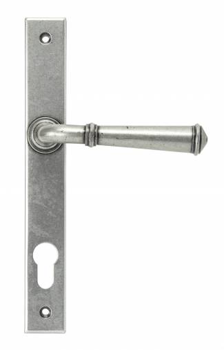 Pewter Regency Slimline Lever Espag. Lock Set Image 1