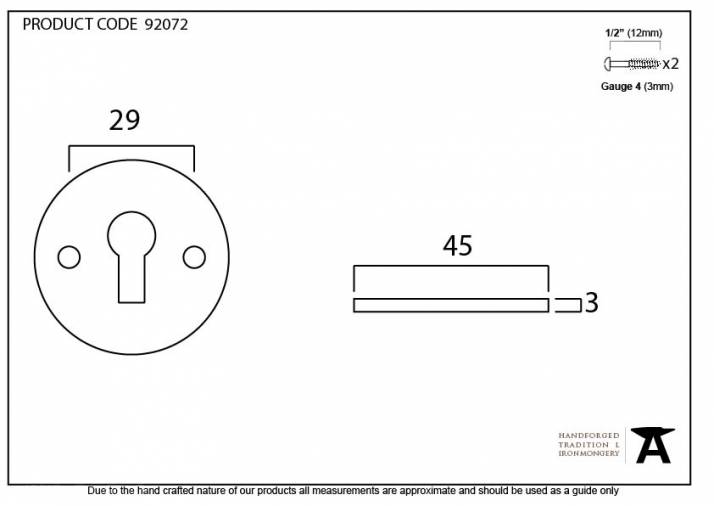 Black Regency Escutcheon Image 2