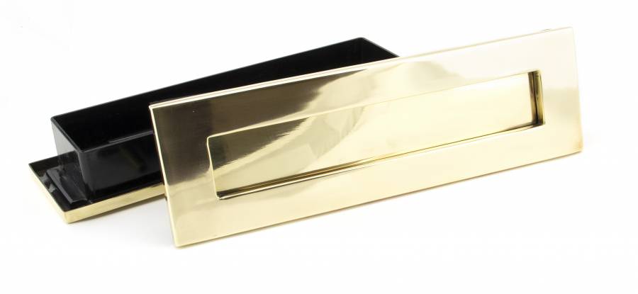 Anvil 92127 Aged Brass Traditional Letterbox Image 4