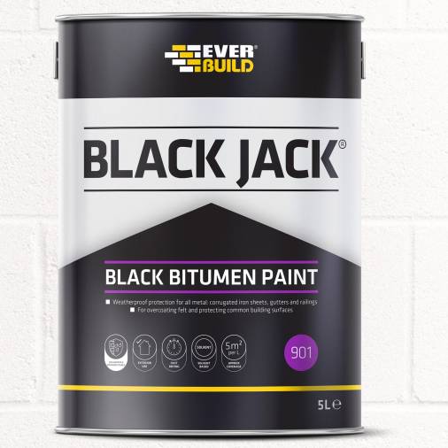 Everbuild 901 Bitumen Paint - Black Image 1